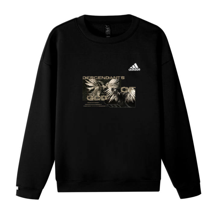 Adidas Adidas Sweatshirts Unisex Black Crew Neck Moderate