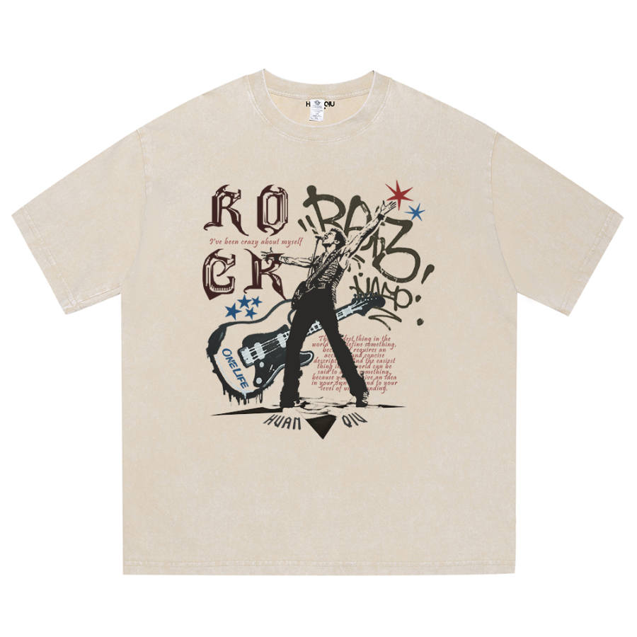 HUANQIU Short Sleeved T Shirts Unisex