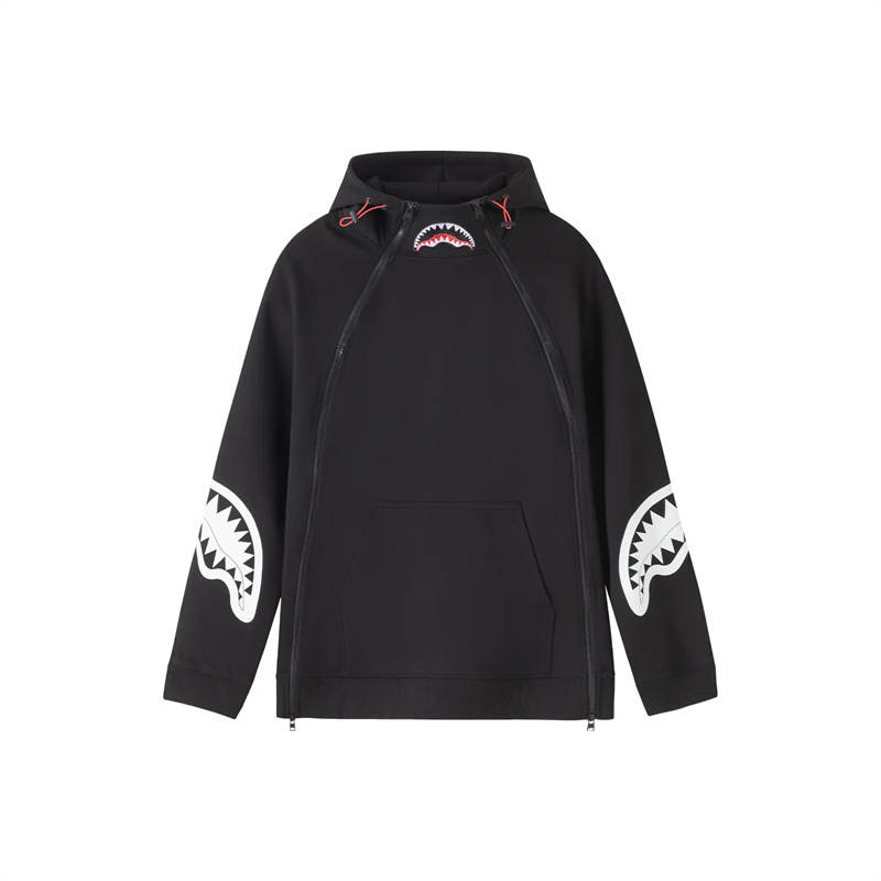 SPRAYGROUND Sweatshirts Unisex Black Hooded Moderate