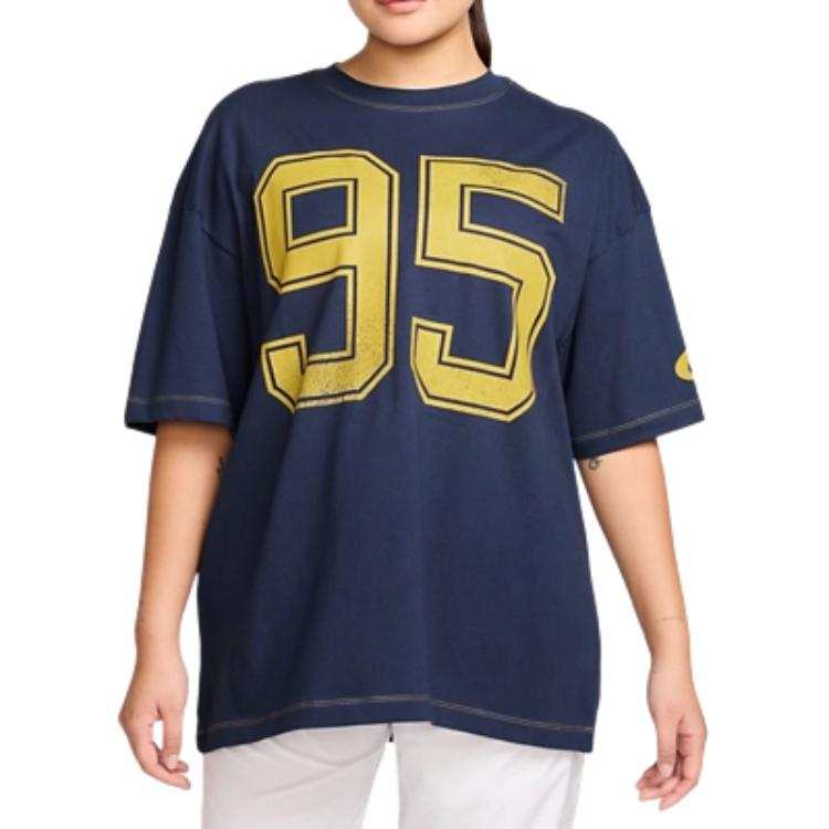 Nike Nike Clothing T Shirts Women's Marine Blue Crew Neck