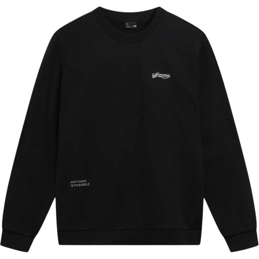 Li-Ning Li Ning Sports Life Collection Fleece Lined Loose Fit Brand Logo Crew Neck Sweatshirt Unisex