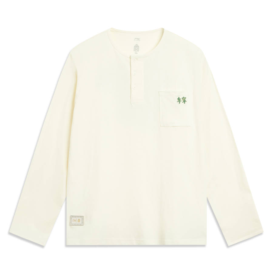 Li-Ning Li Ning x GUGONG,LIANMINGKUAN China Culture Collection T Shirt Unisex Mother Of Pearl White