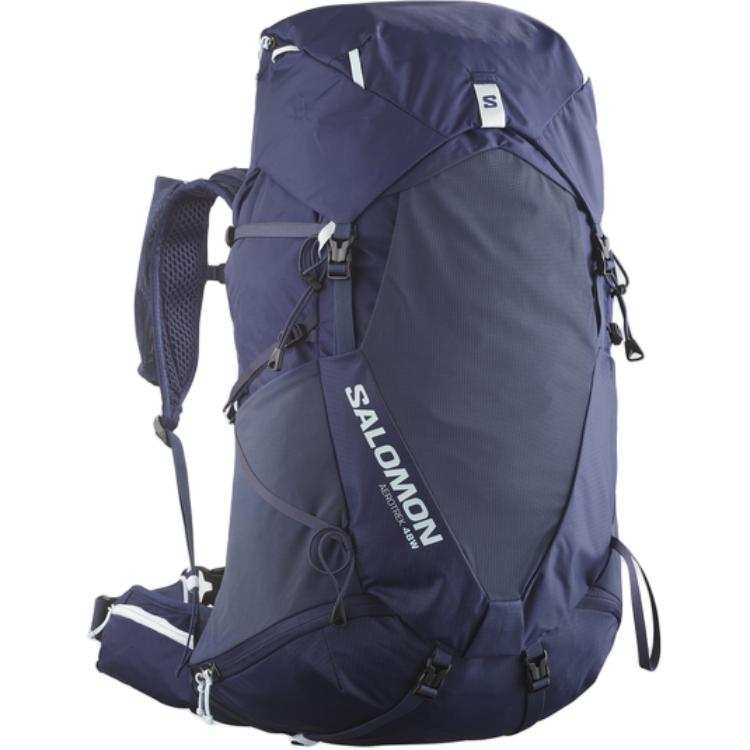 SALOMON 48L Mountaineering Bag Outdoor Bag Portable And Versatile Dark Blue Women's