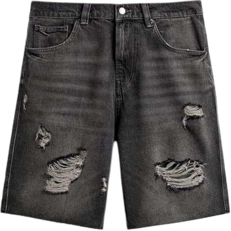 ZARA Denim Shorts Men's Carbon Moderate