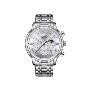 FILA Fashion Collection Perpetual Calendar With Three Hands Wrist Watches Quartz Movement Black Dial Men's Watches