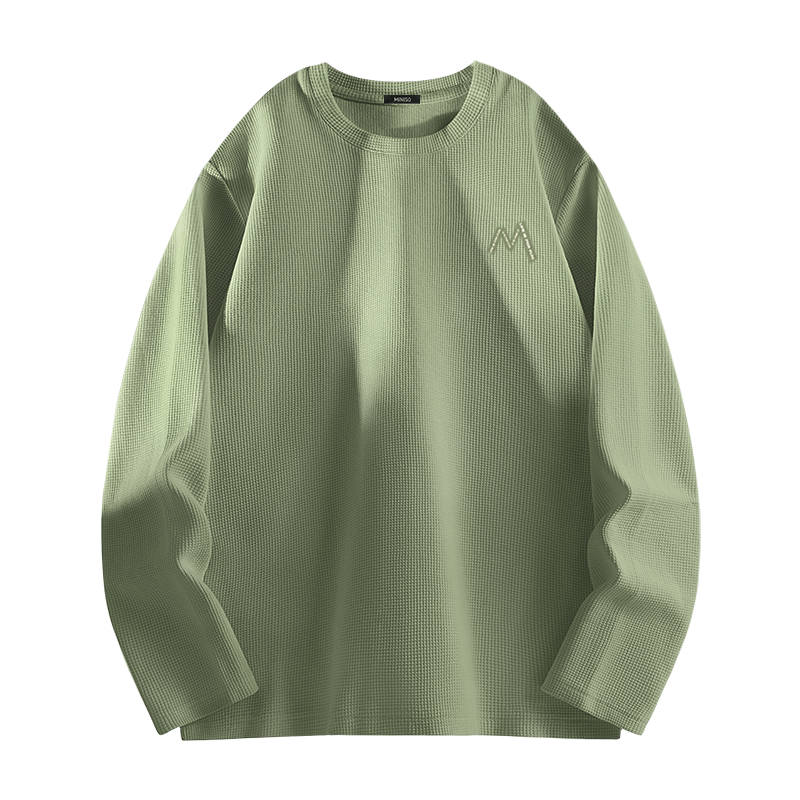 MINISO T Shirts Unisex Crew Neck Moderate Straight Fit