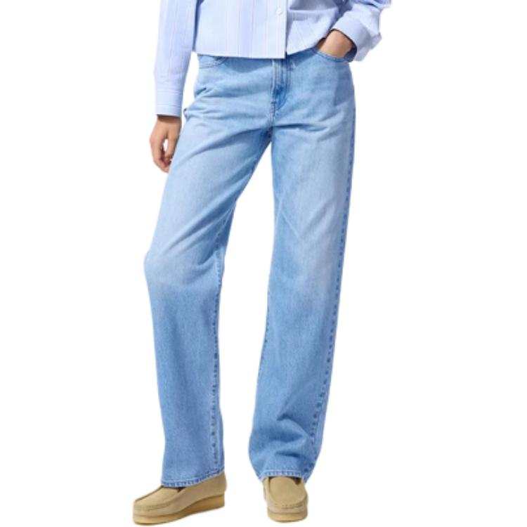 UNIQLO Jeans Women's Sky Blue Moderate Straight Fit Pants