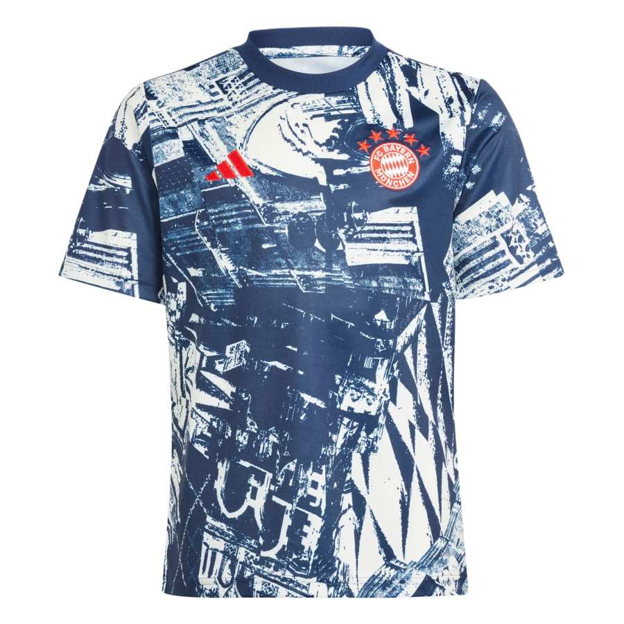 Adidas Adidas T Shirt Kids' Apparel Fc Bayern Pre Match Jersey Blue Kids'