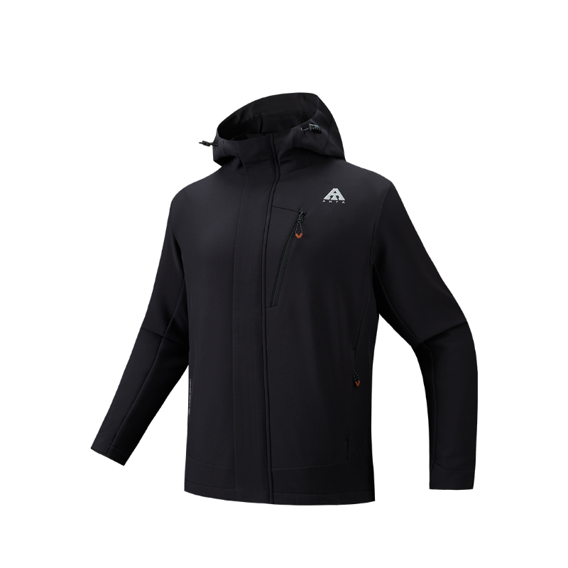 Anta Outdoor Collection Minimalist Style Comfortable Casual Softshell Hooded Fleece Lined Thermal Windproof Fashion