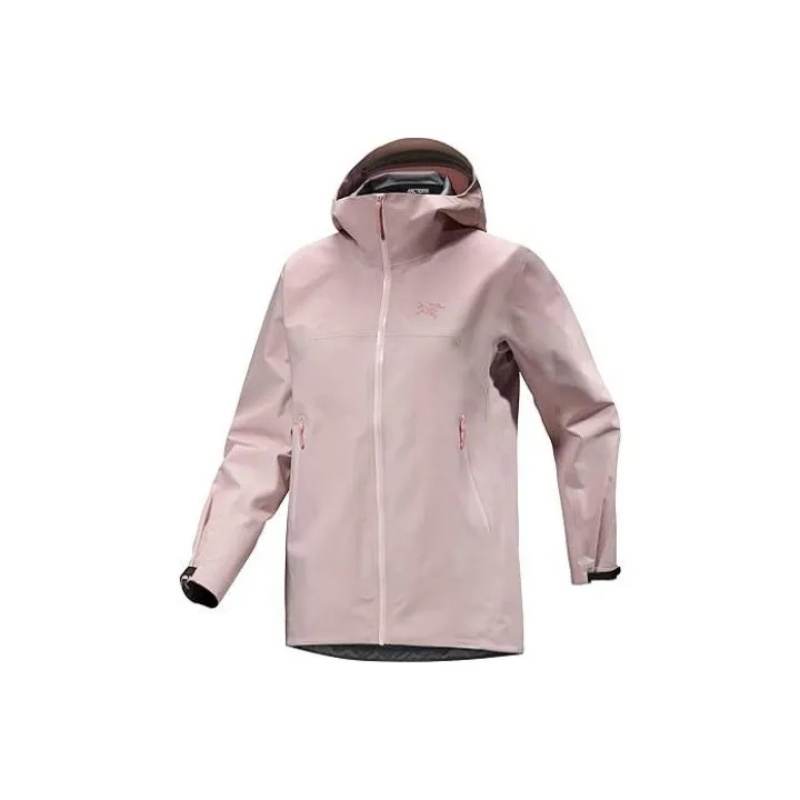 Arcteryx Arc'teryx BETA Waterproof, Windproof, Breathable, And Abrasion Resistant Windbreaker Jacket Unisex Mist Evening Pink