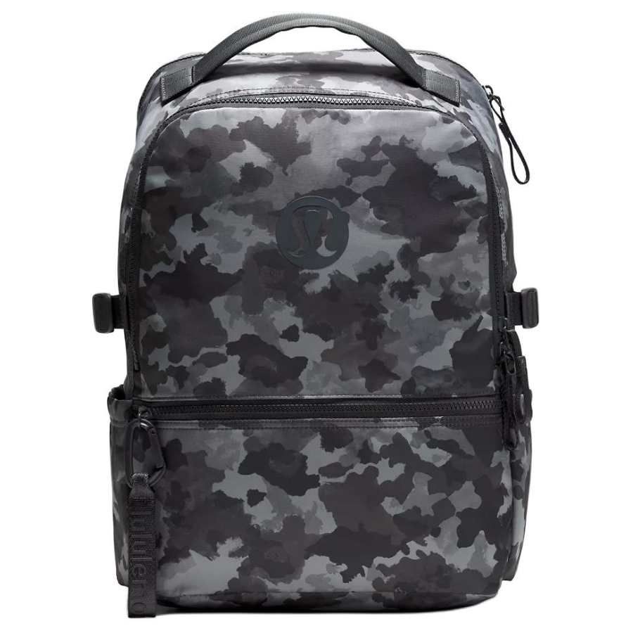 Lululemon Lululemon New Crew Polyester Backpack Unisex Camouflage Gray