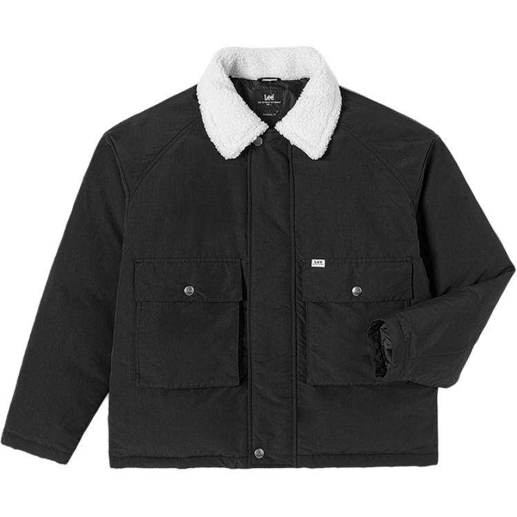 Lee Lee Down Jackets Men's Black Lapel Moderate