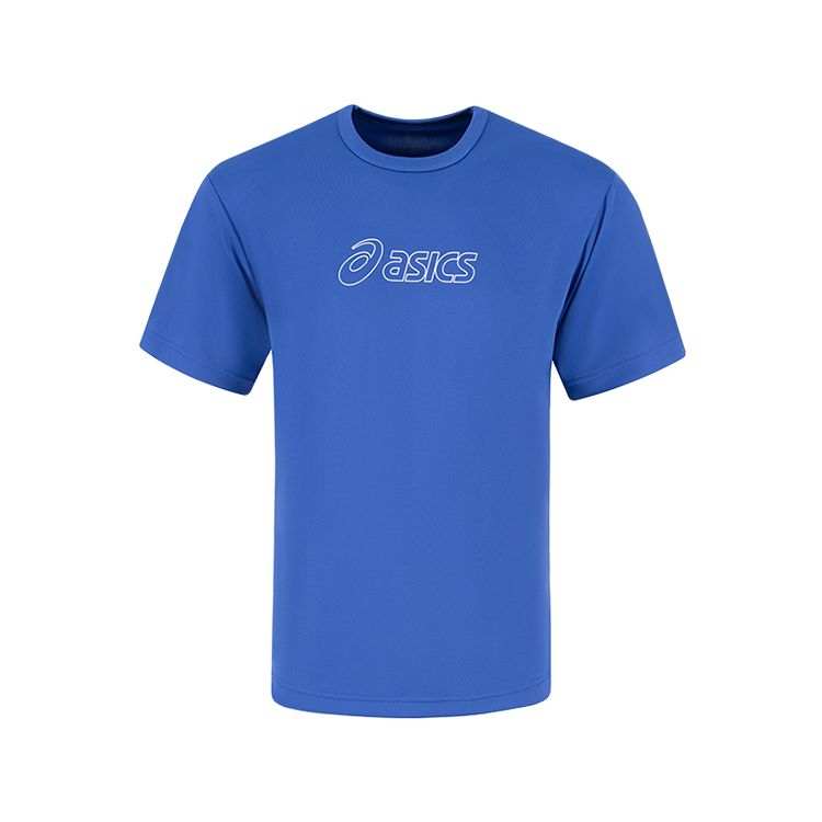 ASICS ASICS T Shirts Unisex Dark Blue Crew Neck Moderate
