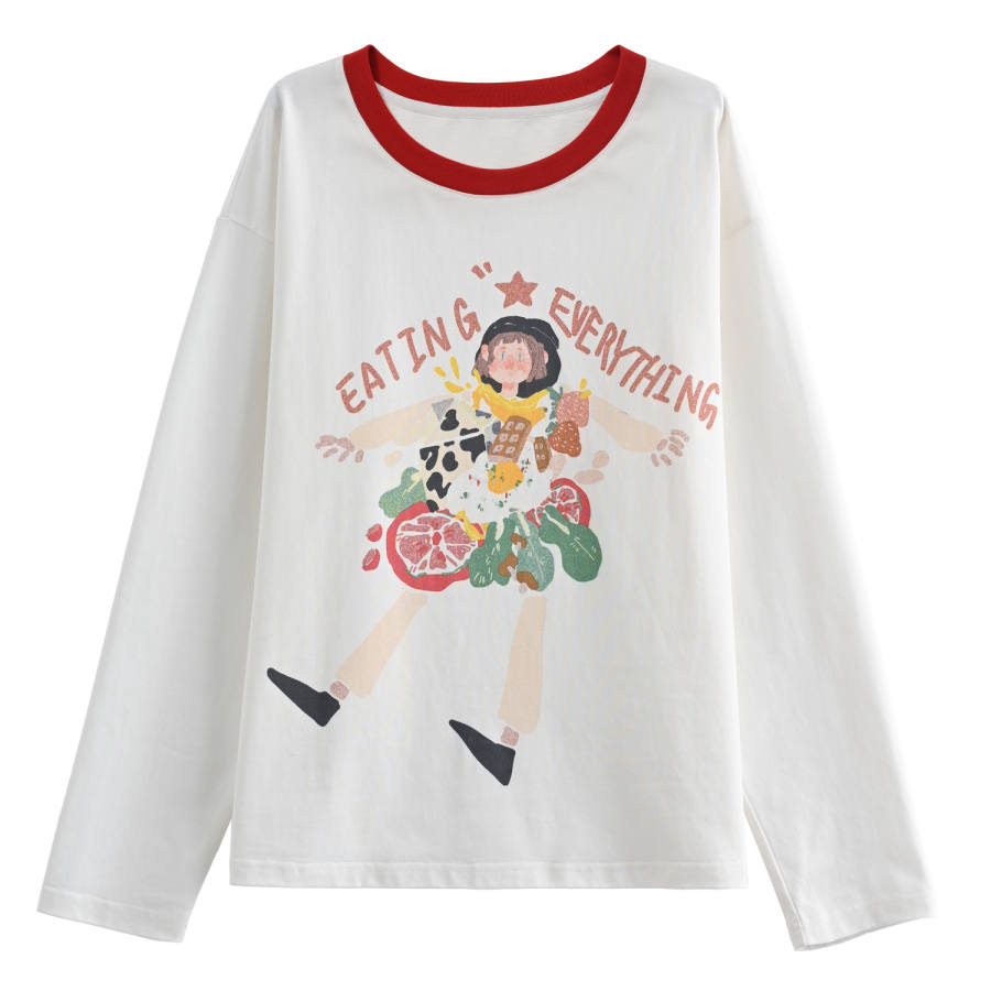 SNBL SNBL T Shirts Women's White Crew Neck Thin