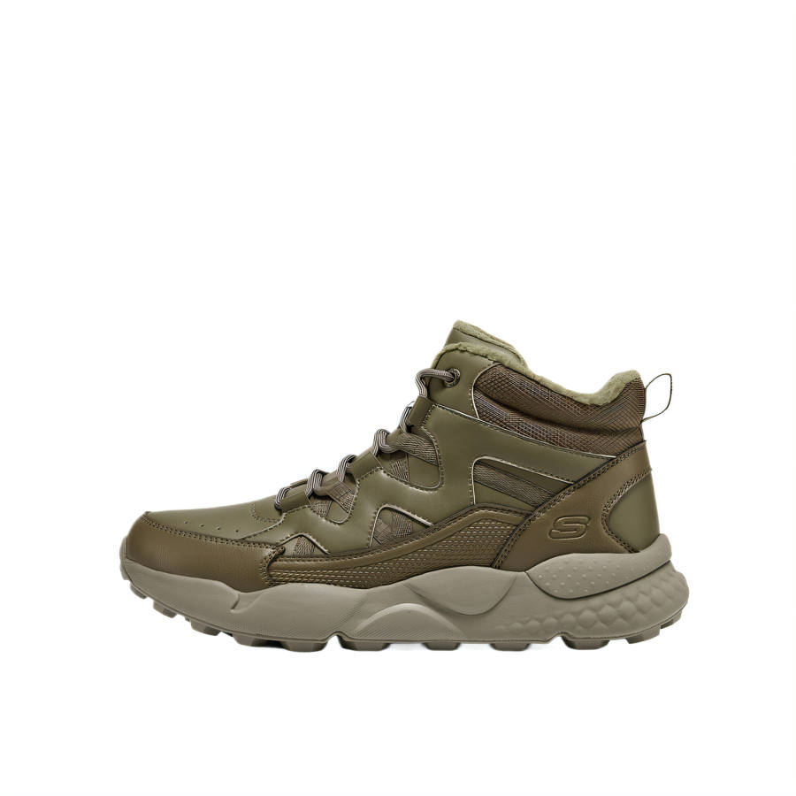 Skechers MENS USA STREET WEAR Thermal Crew Snow Boots Men's Khaki