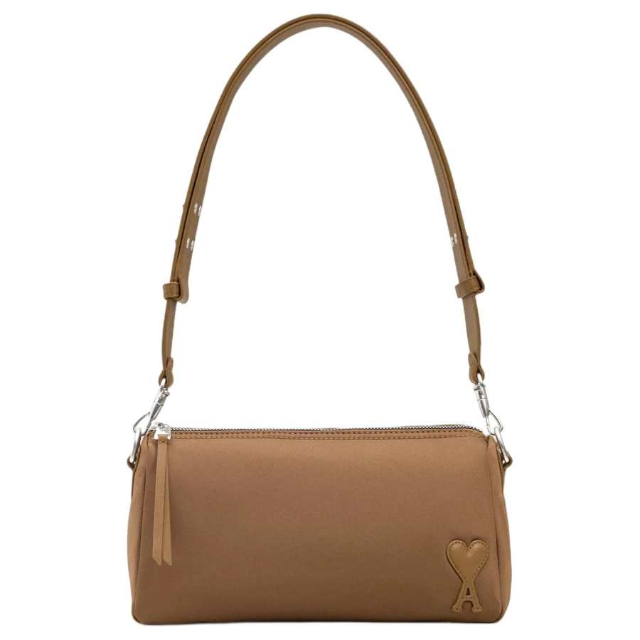 AMIPARIS Nylon Portable Crossbody Bag, Shoulder Bag Unisex Hazelnut