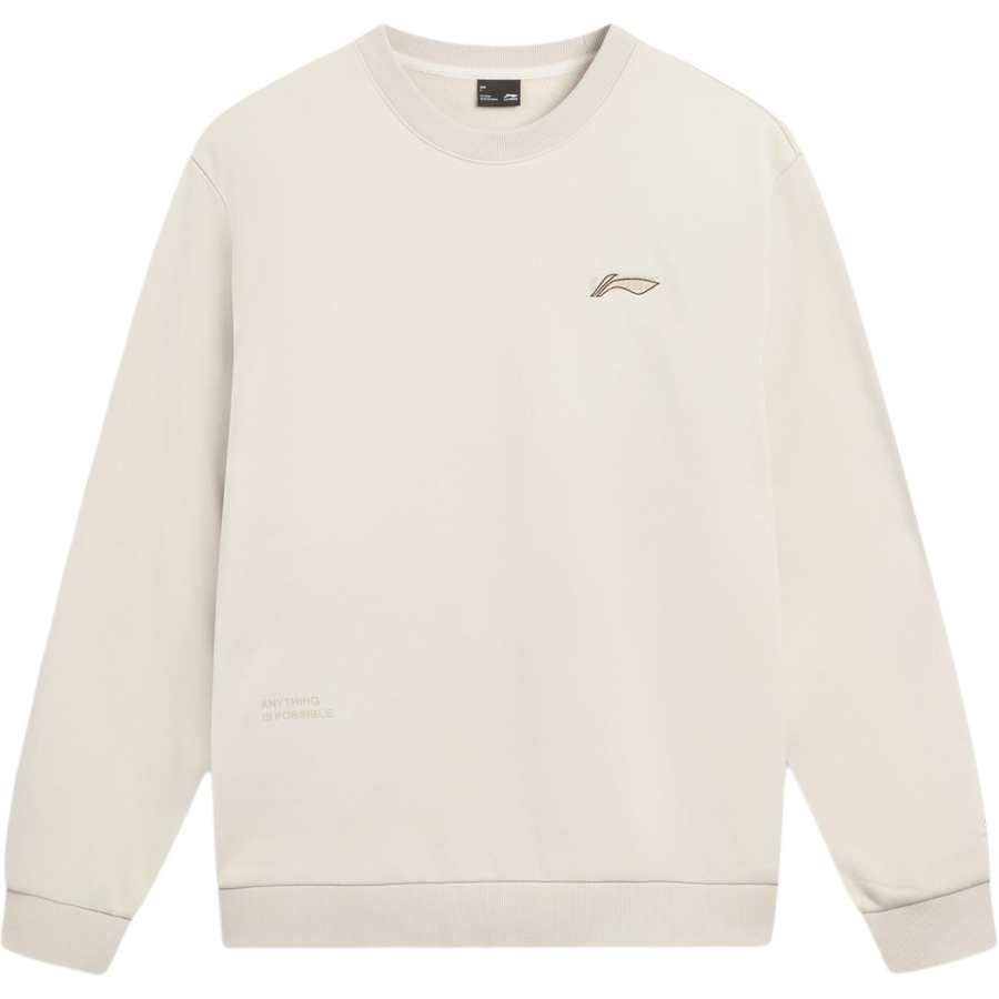 Li-Ning Li Ning Sports Life Collection Fleece Lined Thermal Loose Fit Crew Neck Sports Fashion Versatile Casual Sweatshirt