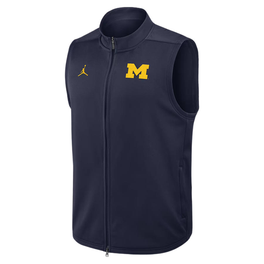 Jordan Jordan Michigan Victory Men's Jordan Brand Therma-FIT College Full-Zip Vest
