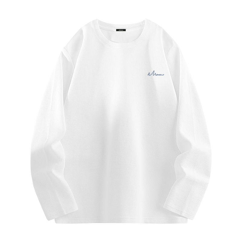 MINISO T Shirts Unisex Crew Neck Moderate Straight Fit