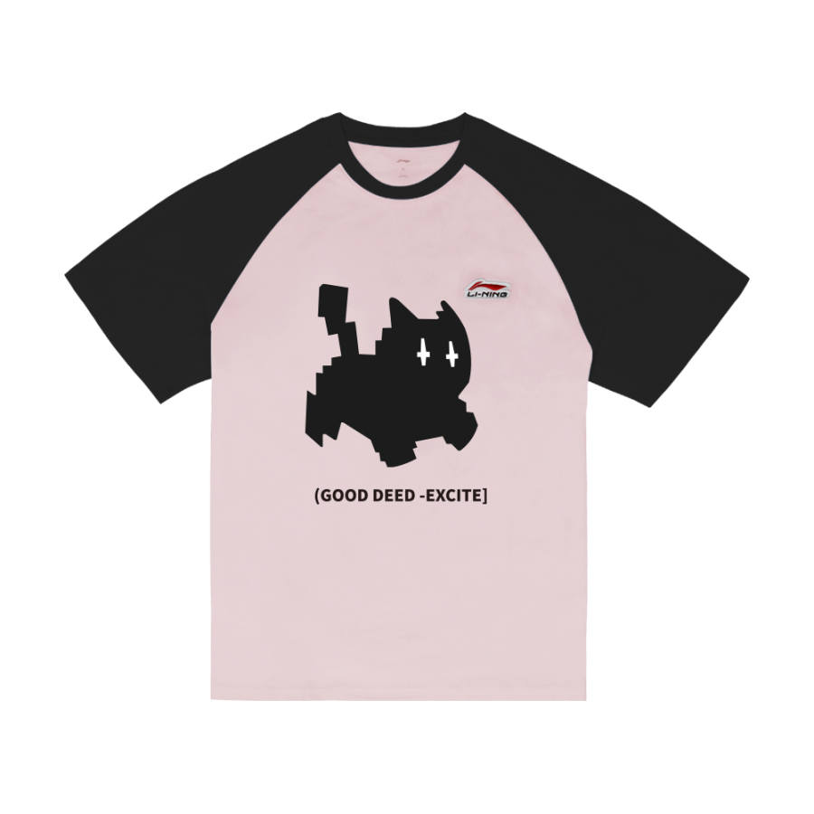 Li-Ning LiNing Short Sleeved T Shirts Unisex Pink