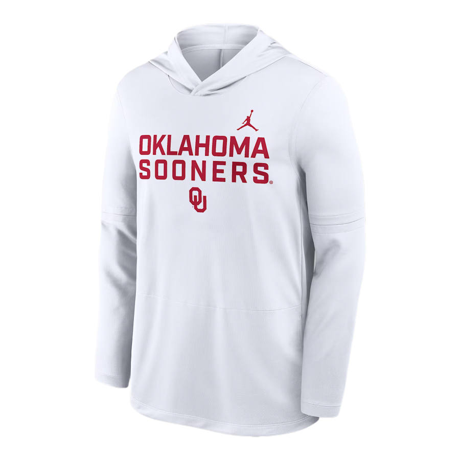 Jordan Jordan Oklahoma Sideline Men's Jordan Brand Dri-FIT College Long-Sleeve Hooded Top