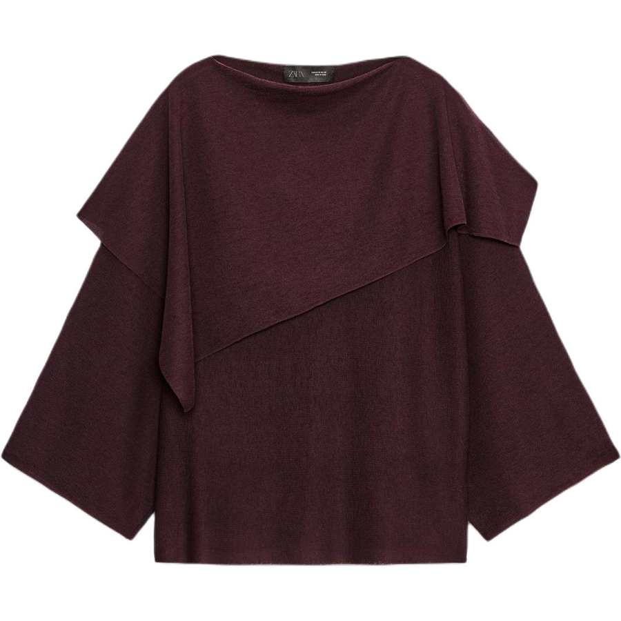 ZARA Knitwear Women's Eggplant Purple Moderate