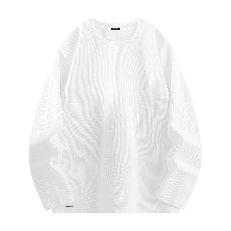 MINISO T Shirts Unisex Crew Neck Moderate Straight Fit