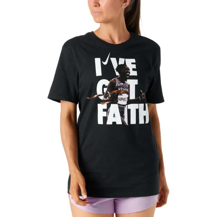Nike Nike T Shirts Women's Black Crew Neck Moderate
