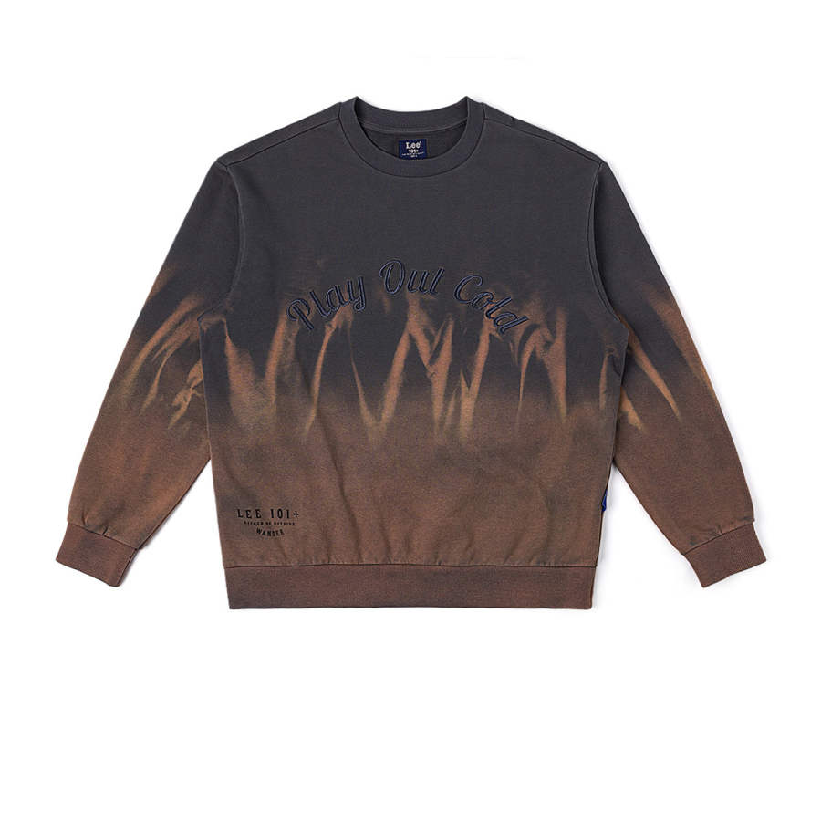 Lee Lee Sweatshirts Men's Gray Crew Neck Moderate