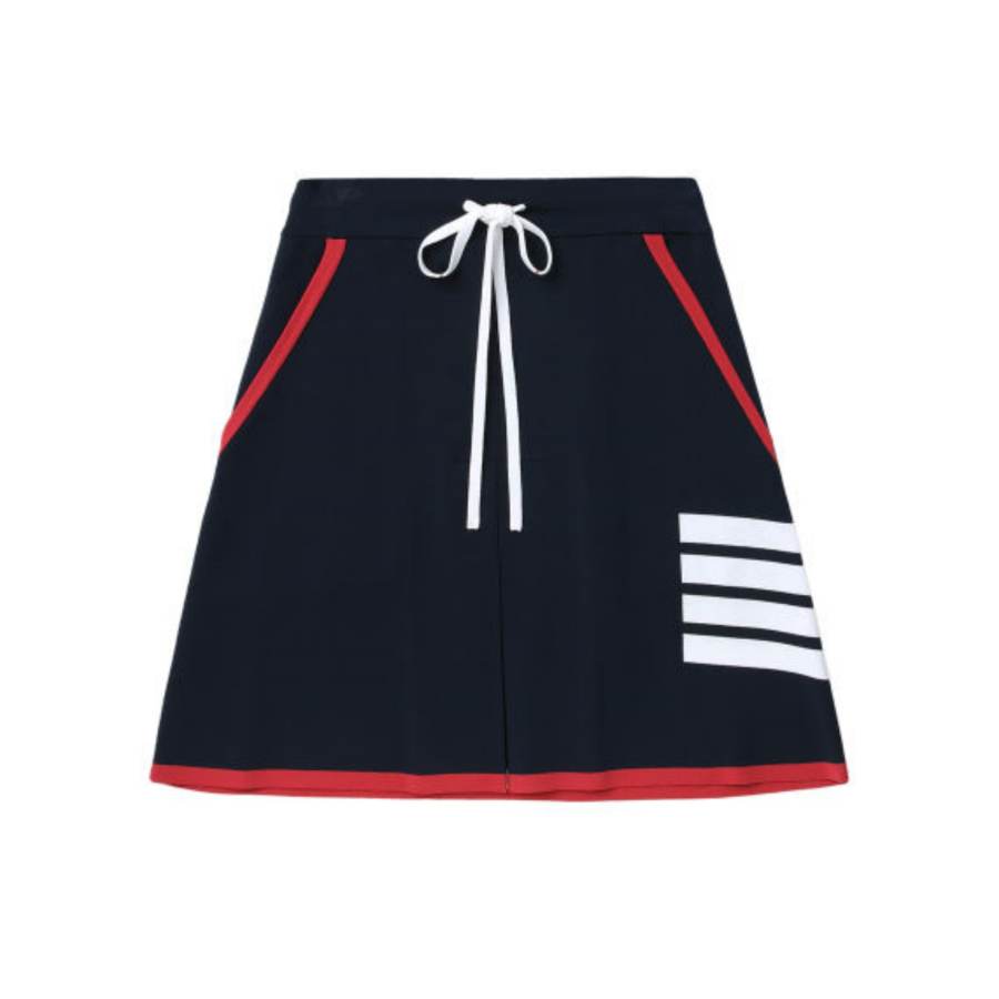 THOM BROWNE Thom Browne 4-Bar Box Drawstring Mini Skirt