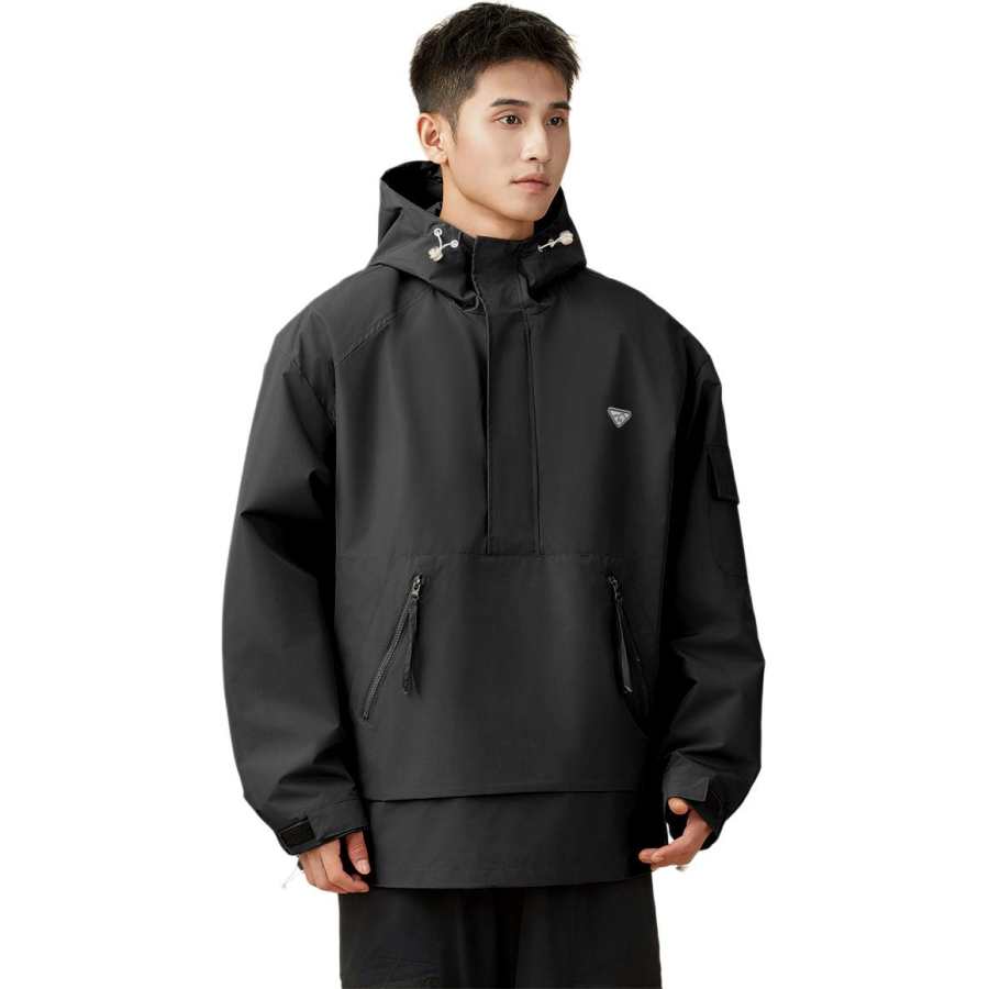 361° 361° Jackets Men's Super Black Hooded Moderate
