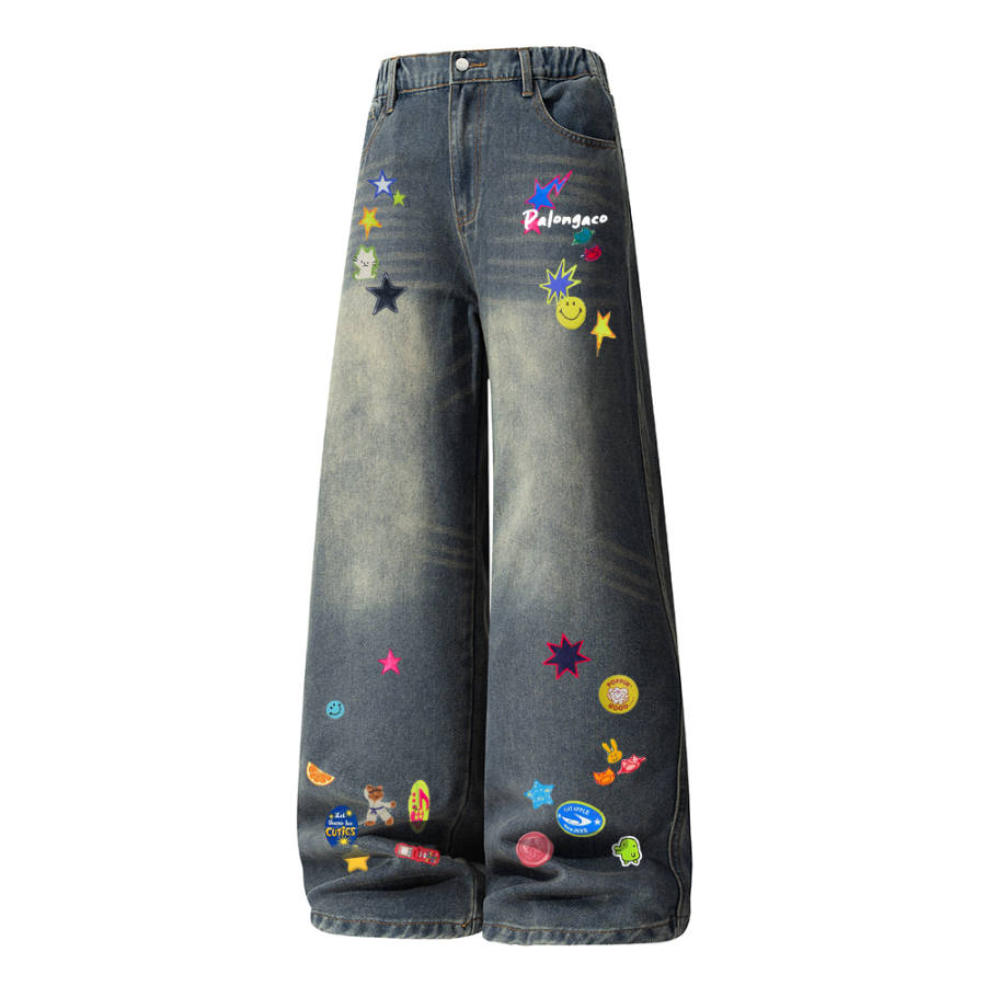 PAL ONGACO Jeans Unisex Moderate Straight Fit Pants