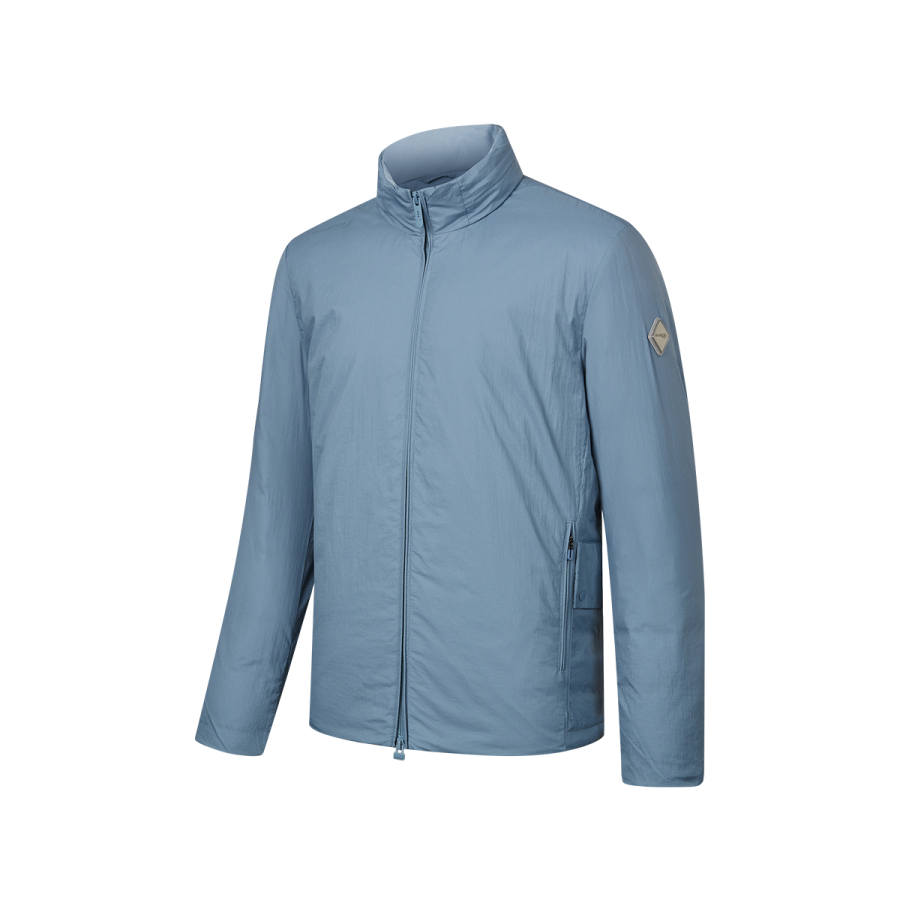 Saucony Down Jackets Men's Morning Mist Blue Stand Collar Lightweight