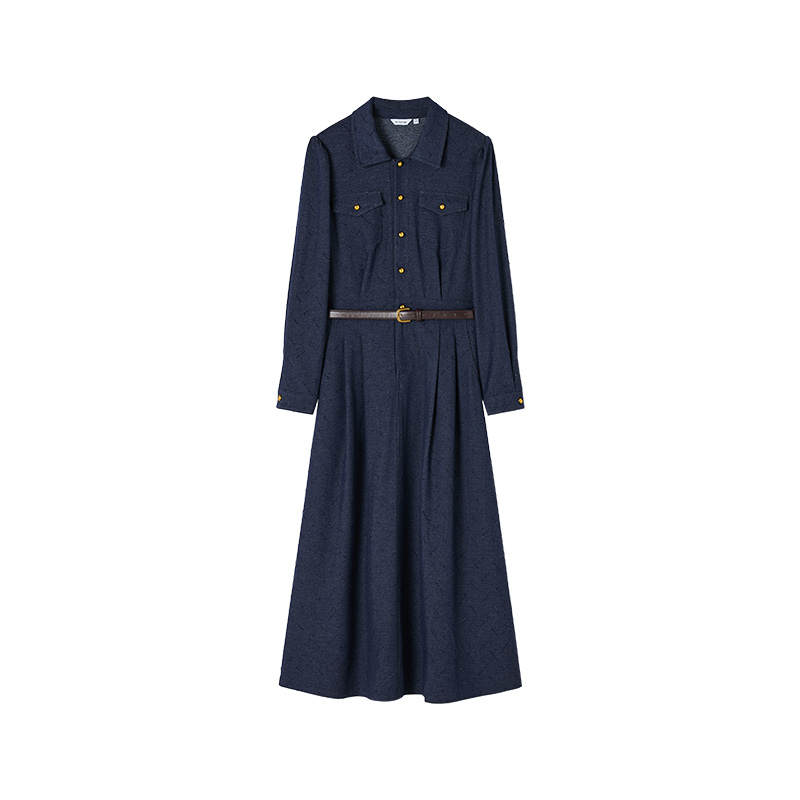 XIANGYING Long Sleeved Dress Women's