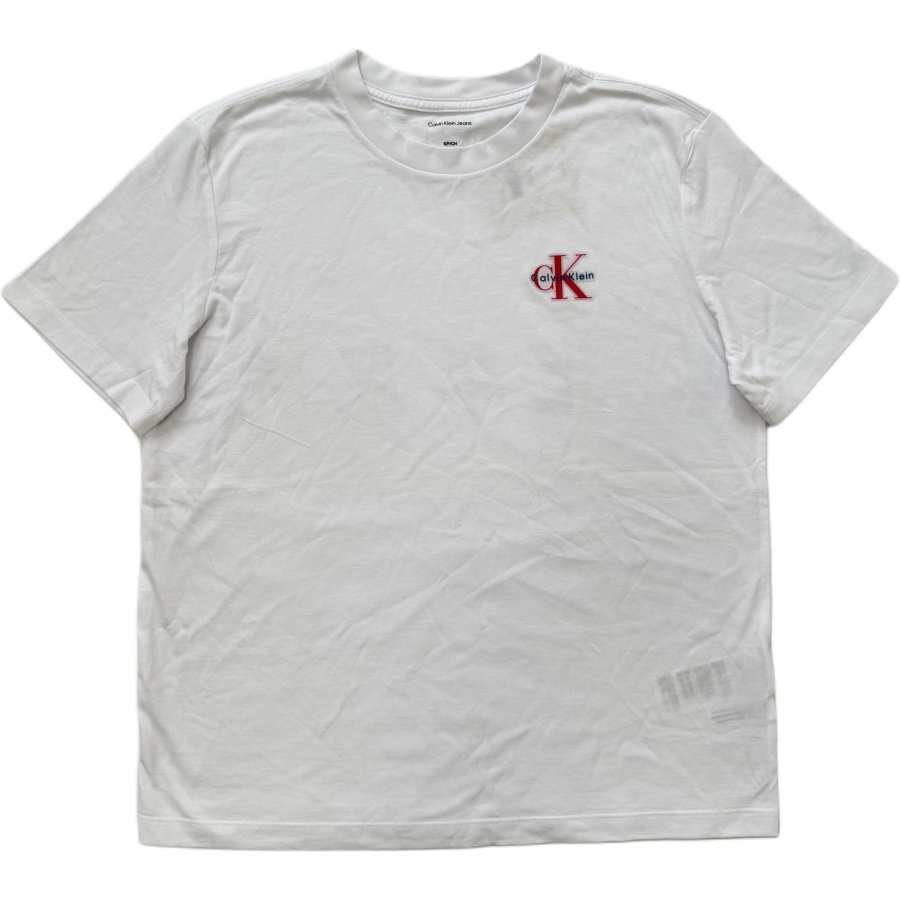 Calvin Klein T Shirts Women's White Crew Neck Moderate