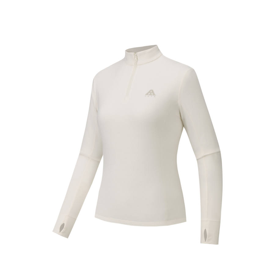 Anta Outdoor Collection Set in Sleeve T Shirt Women's Warm Jade White