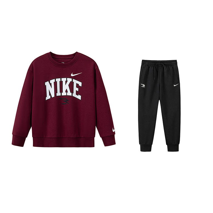 Nike Nike Casual Sportswear Fleece Lined Thermal Comfortable Fashion 2 Piece Set Kids'