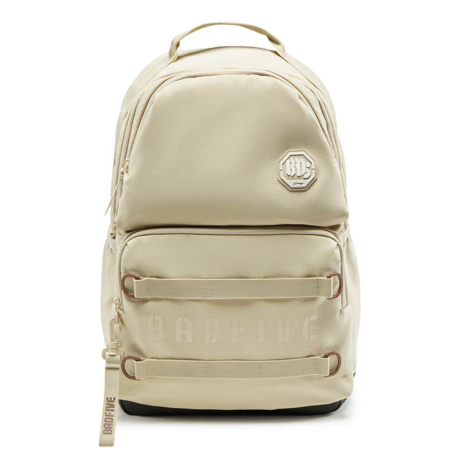 Li-Ning Li Ning Polyester Backpack Unisex Beige
