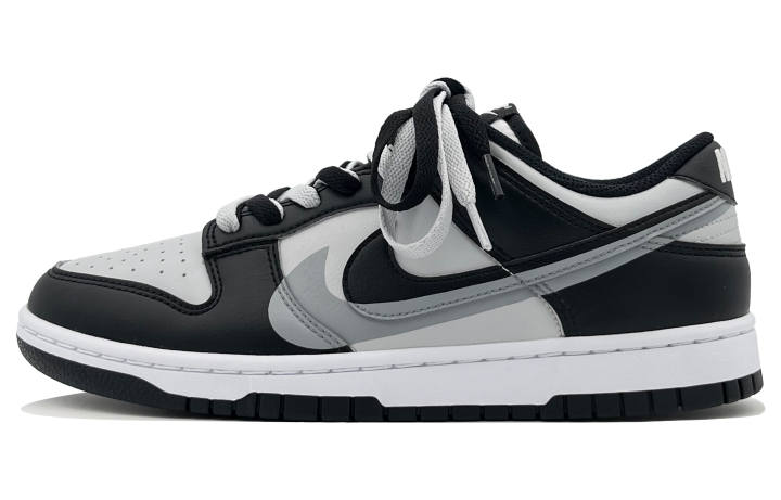 Nike Nike Dunk Shadow Panda Abrasion Resistant Slip Resistant Low top Skateboard Shoes Unisex Black White Gray