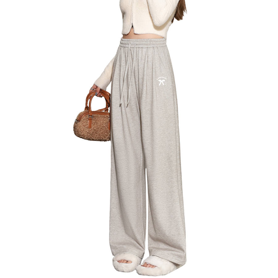 Tonlion Casual Pants Women's Moderate Wide Leg Pants
