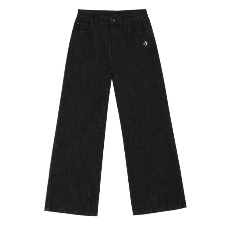 Converse Jeans Women's Black Moderate Wide Leg Pants