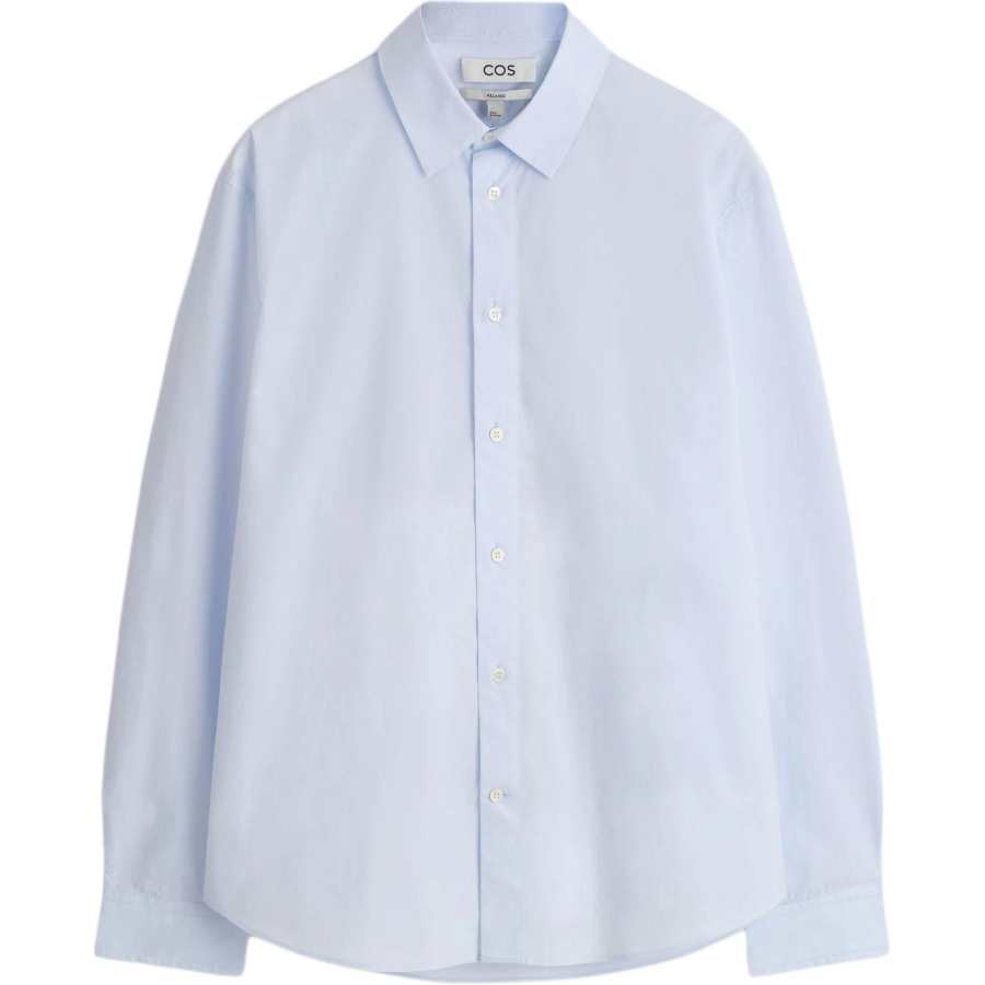 COS COS Shirts Men's Light Blue Pointed Collar Moderate