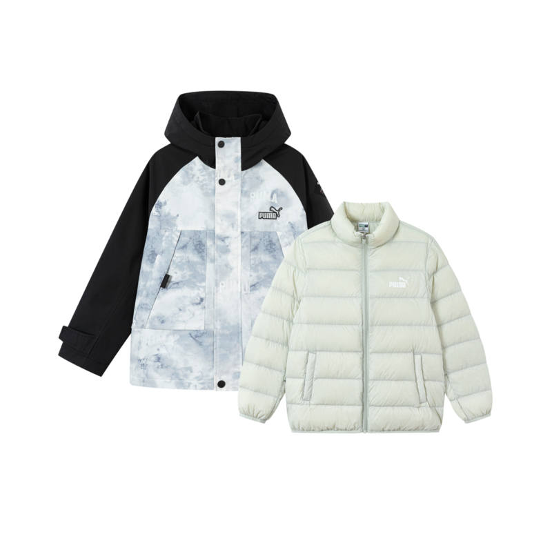 PUMA PUMA Windbreaker Jacket 2 Piece Set Black Multicolor Unisex