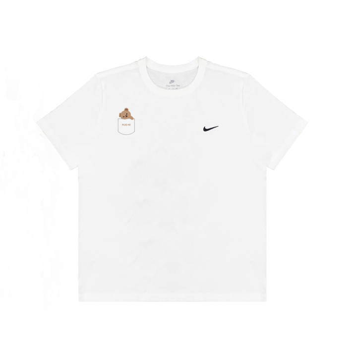 Nike Nike Dri Fit T Shirts Unisex White Crew Neck Moderate Straight Fit