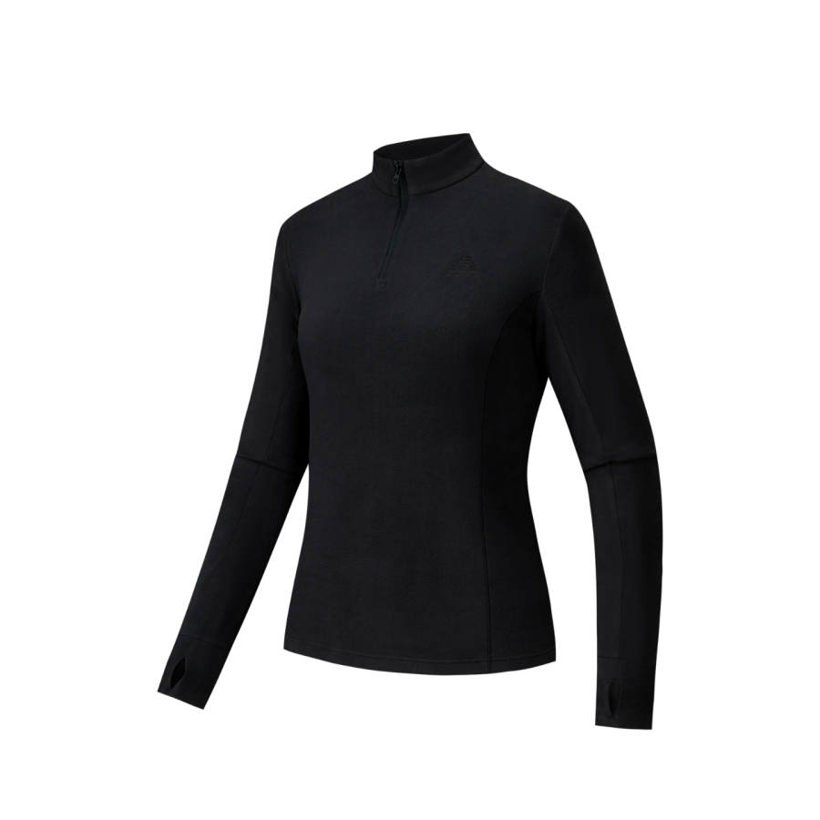 Anta Outdoor Collection Set in Long Sleeved Women's Basic Black