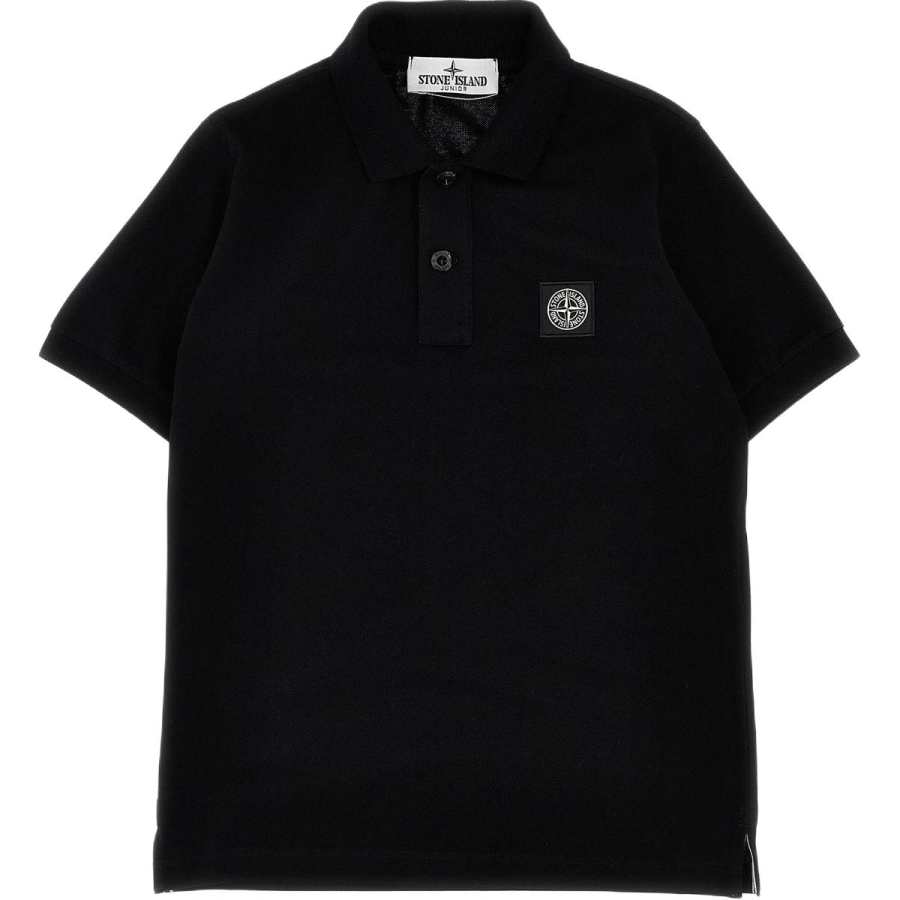 STONE ISLAND T Shirt Black Kids'