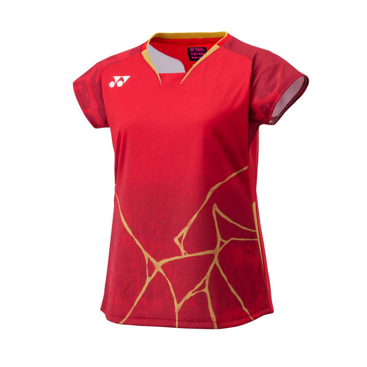 YONEX T Shirts Women's Crew Neck Moderate Straight Fit