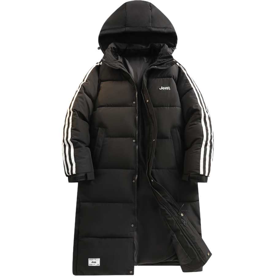 Jeep Puffer Jackets Unisex Hooded Thickened Padded Puffer Jacket
