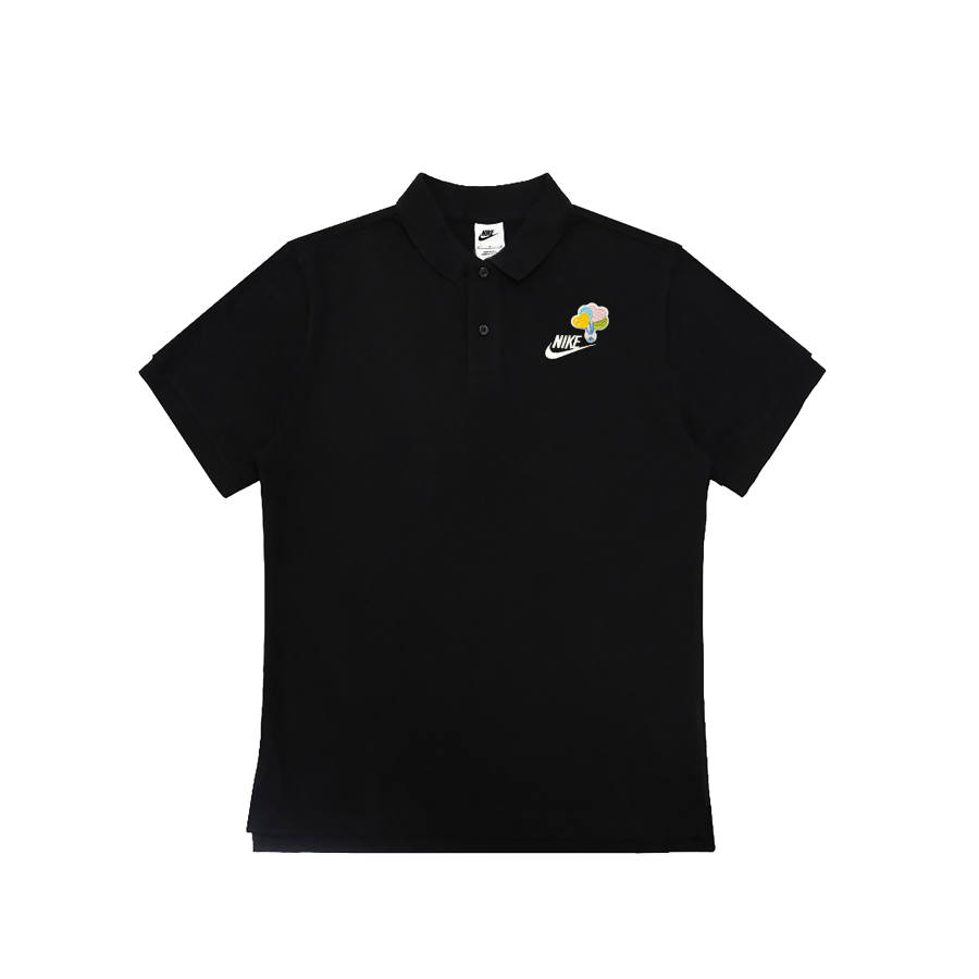 Nike Nike Polo Shirts Unisex Black Polo Collar Moderate Straight Fit