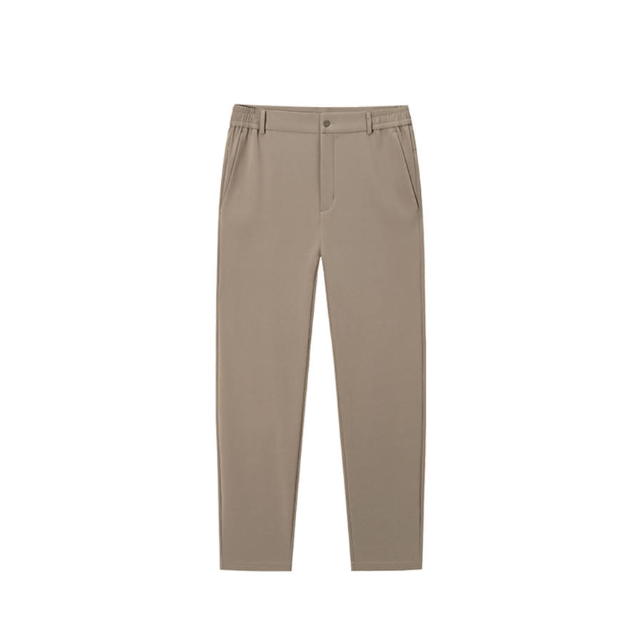 ANTA Casual Pants Men's Luo Yu Gray 3 Moderate Straight Fit Pants